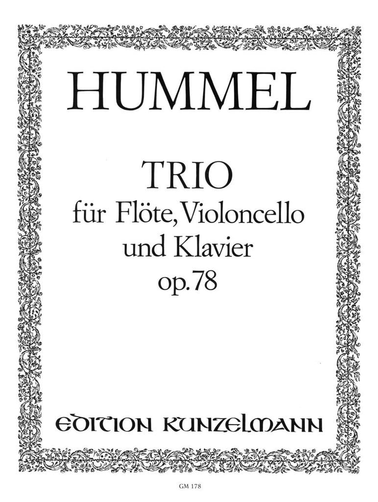 Trio Für Flöte, Violoncello und Klavier